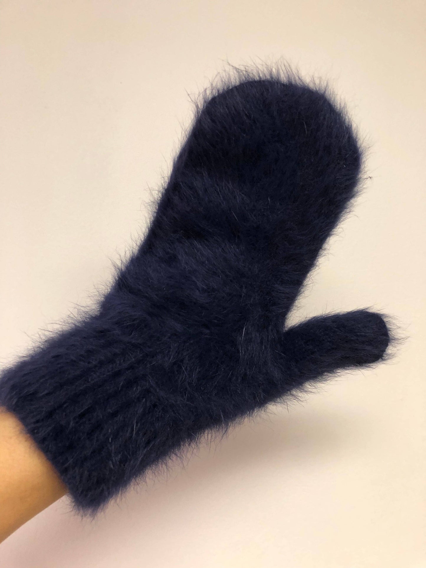 Fluffy Angora Mittens