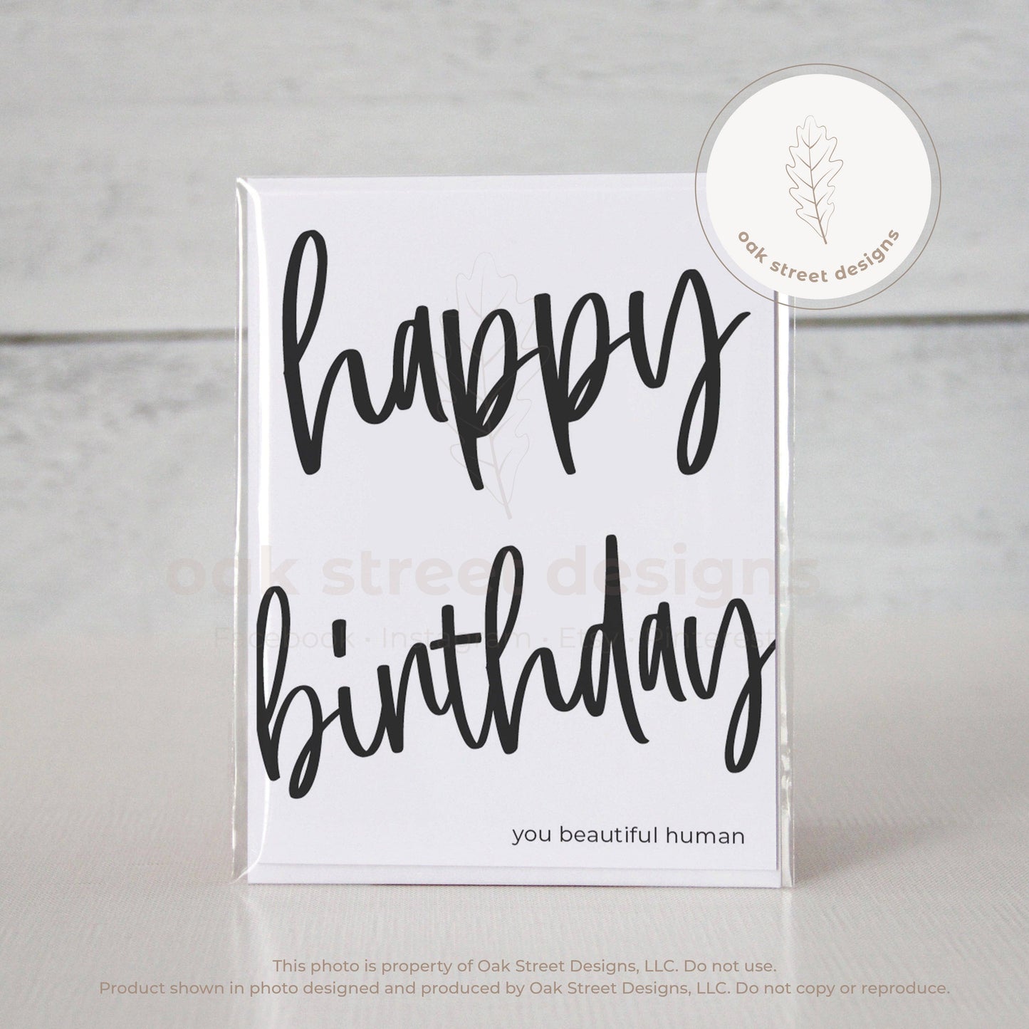 Happy Birthday You Beautiful Human Card
