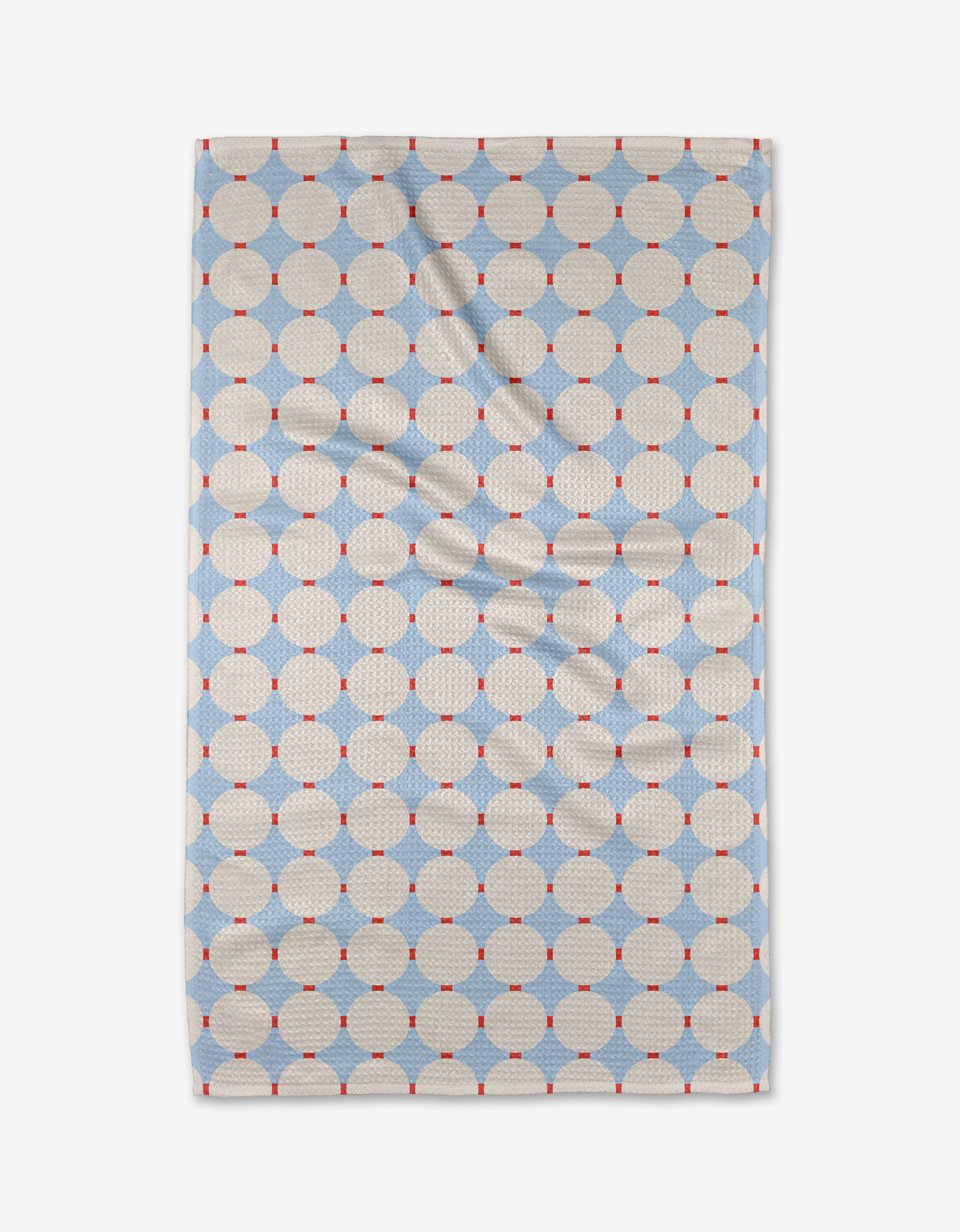 Geometry Mist Blue Oasis Tea Towel