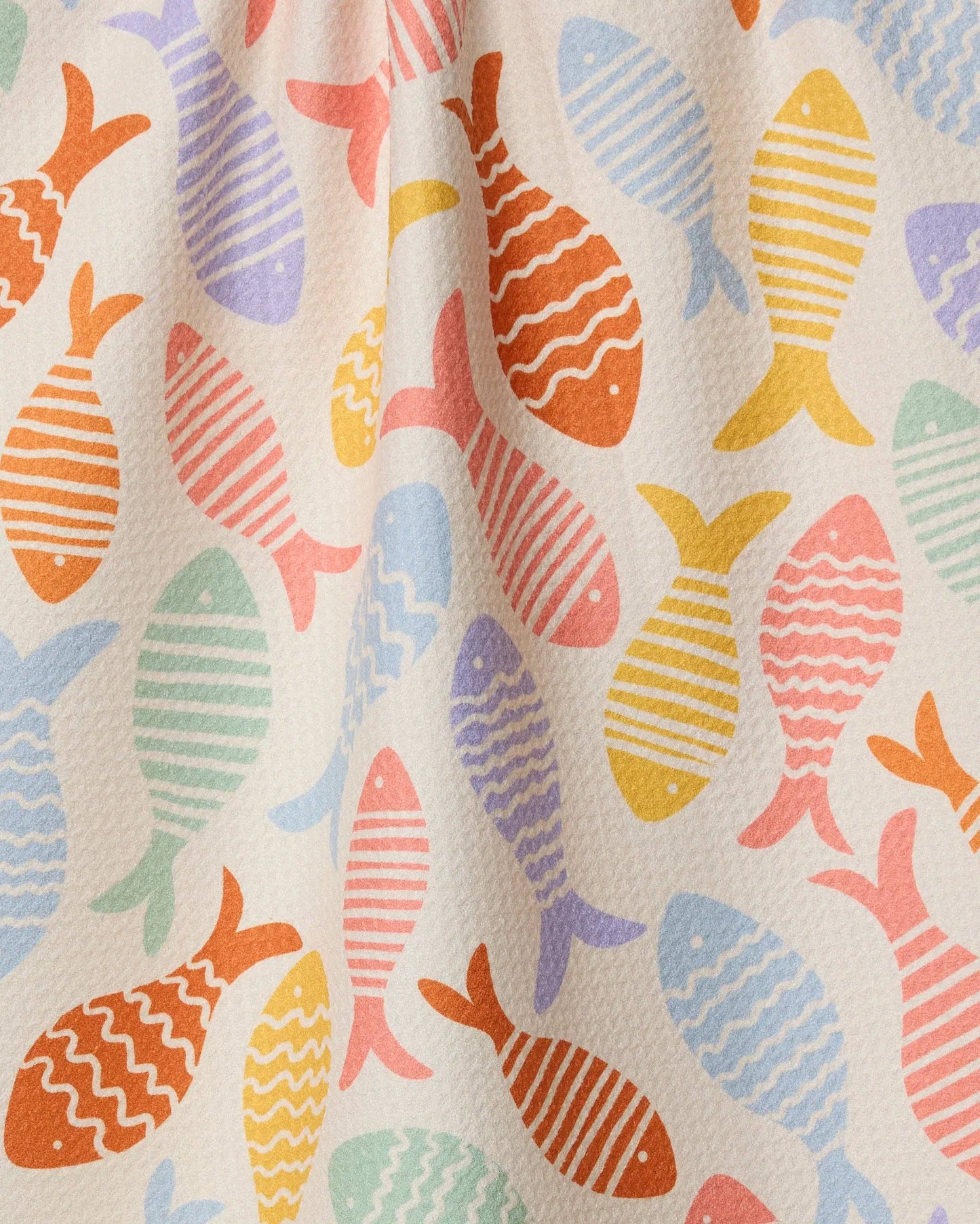 Geometry Fish Flip Tea Towel