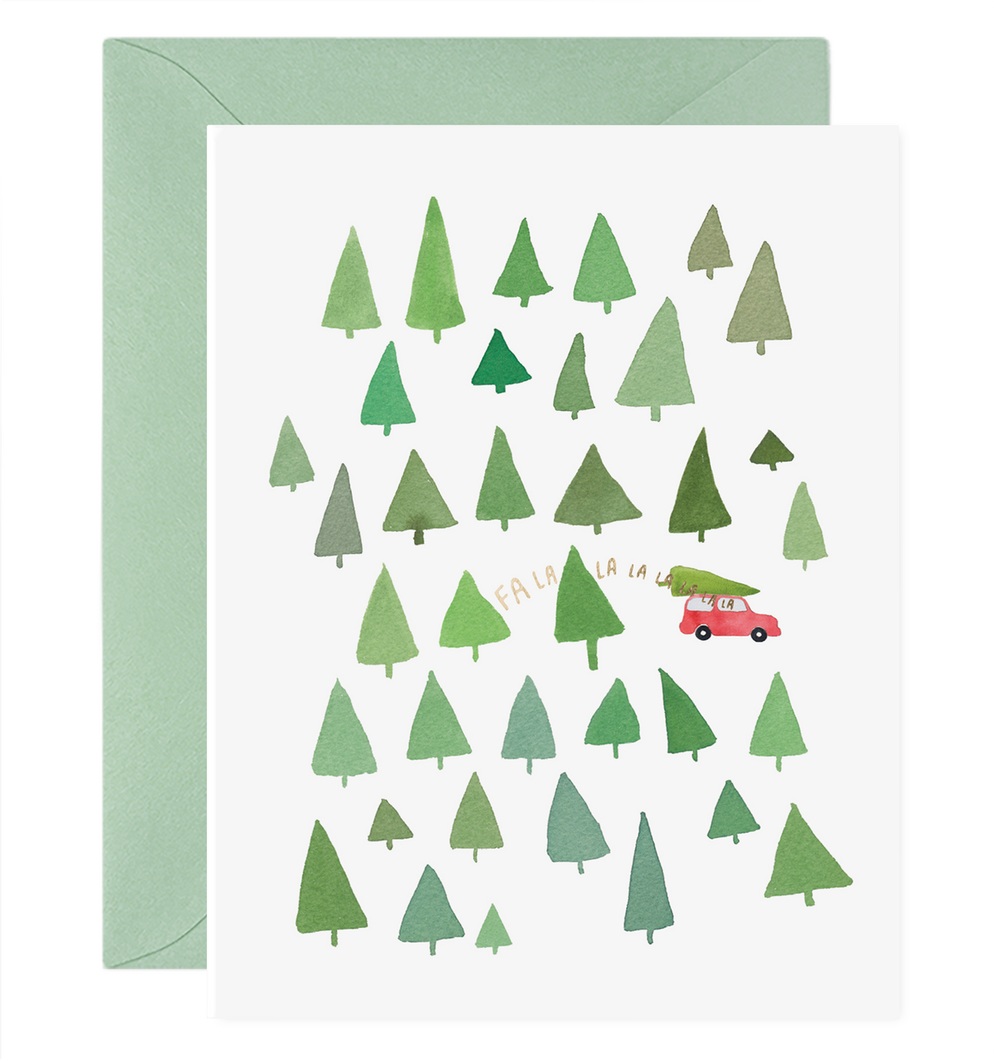 Fa La La La La Trees Christmas Cards (Boxed Set of 6)