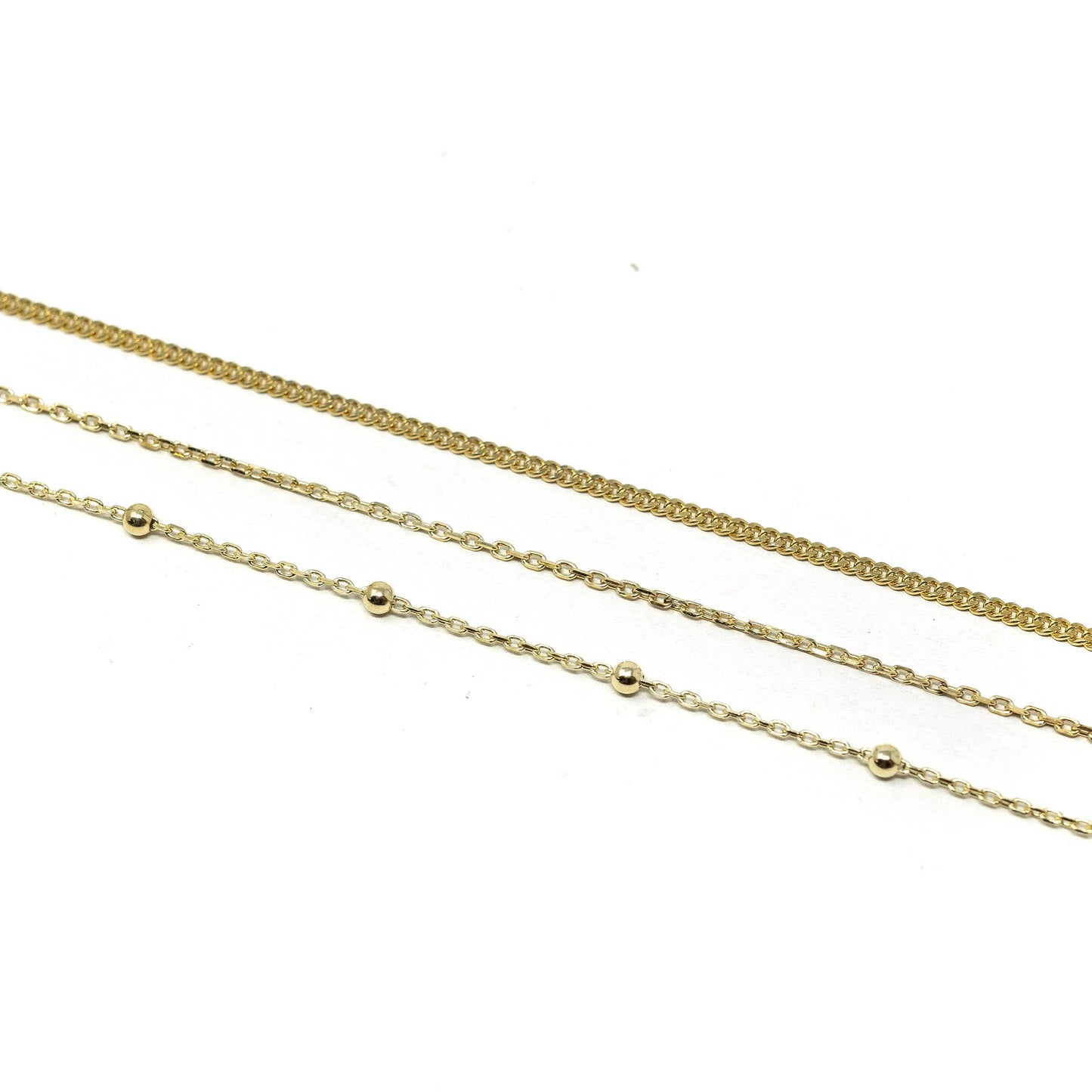 Gold Curb Chain Necklace