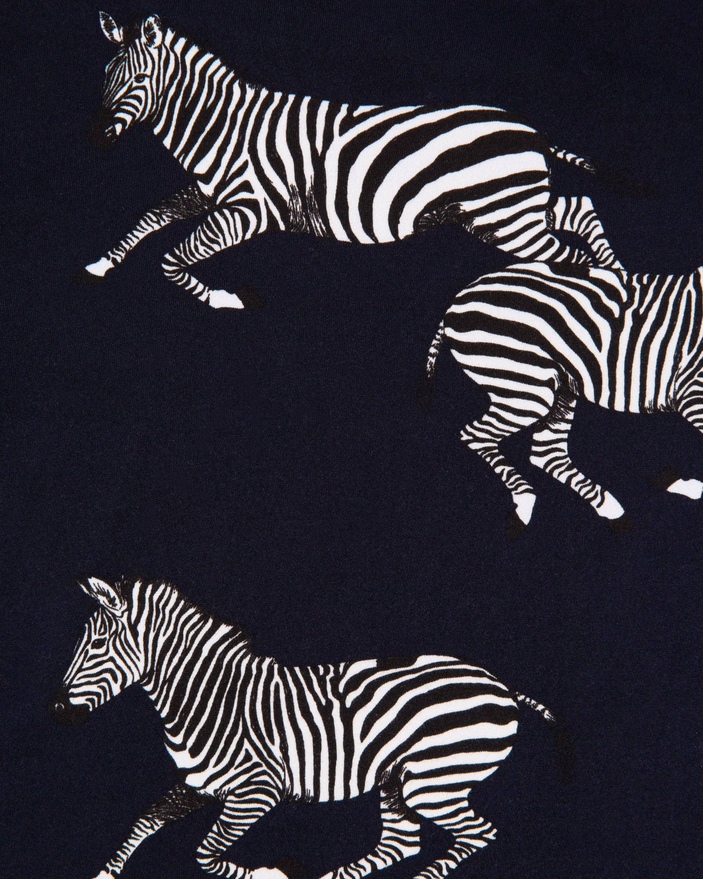 Kids' Navy Zebra Print Pajama Set