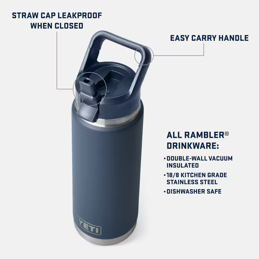 Yeti Rambler Straw Bottle - 26 oz