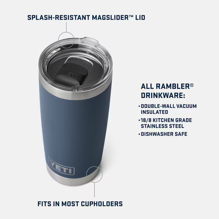 Yeti Rambler Tumbler-20oz