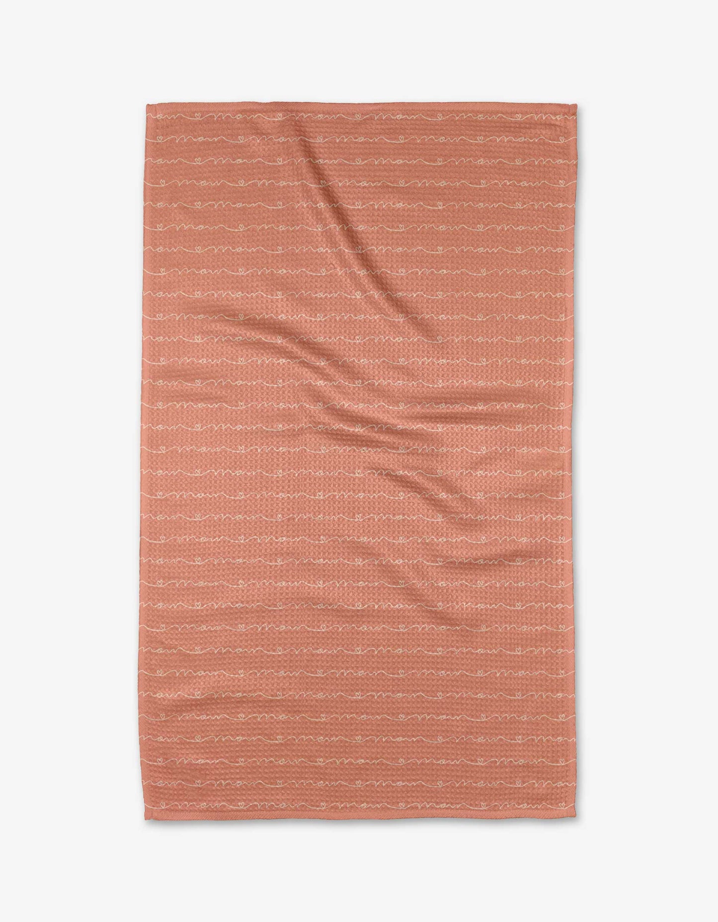 Geometry Love of Mom Tea Towel