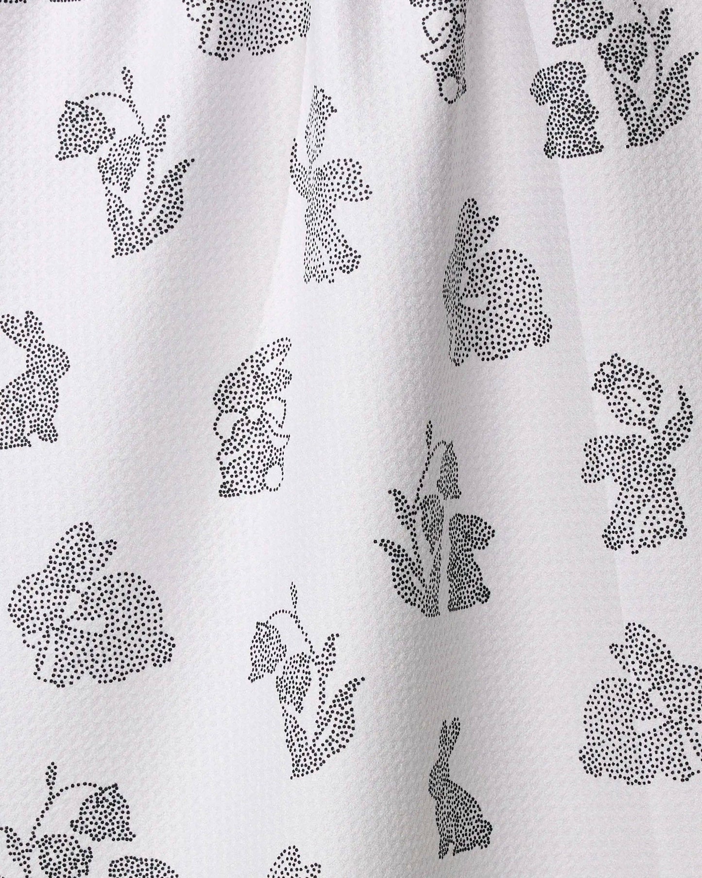 Geometry Bunny Dots Tea Towel