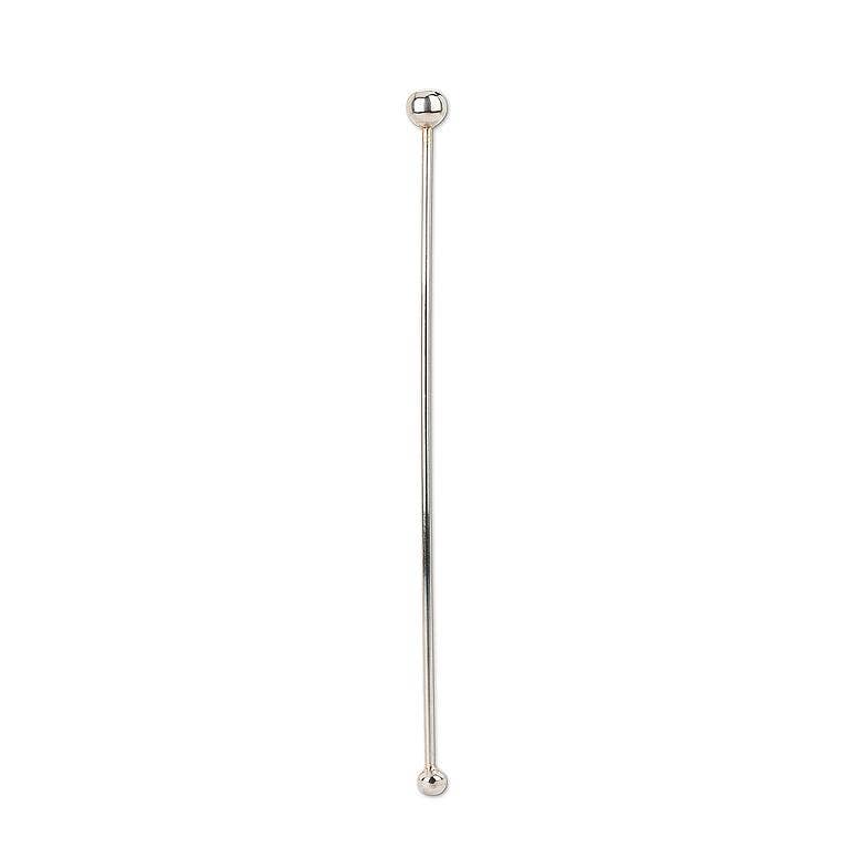 Silver Ball Swizzle Stick