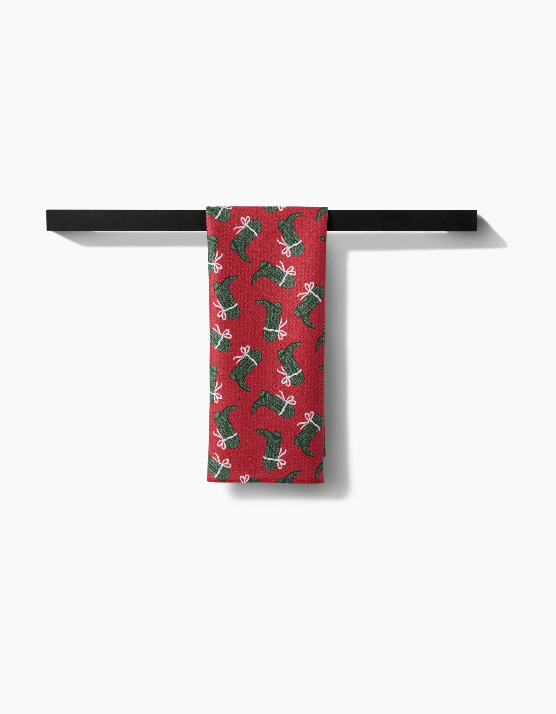 Geometry Merry Boots Tea Towel