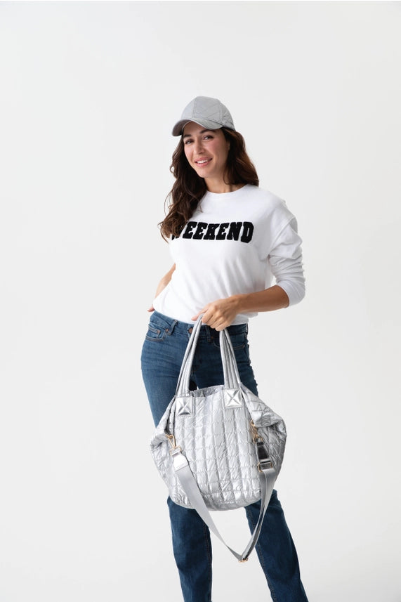 Logan Metallic Tote