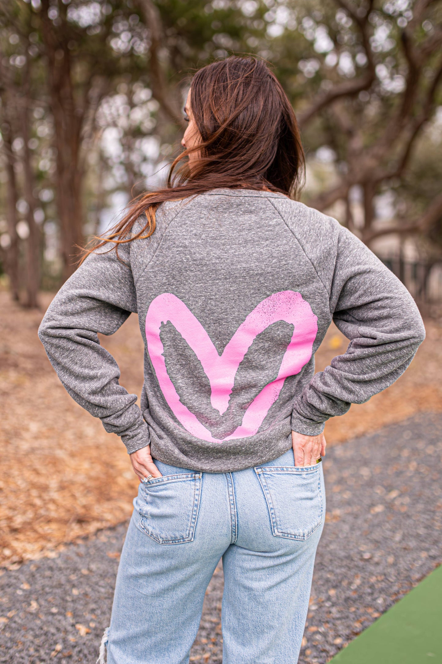 Graffiti Heart Crewneck Sweatshirt