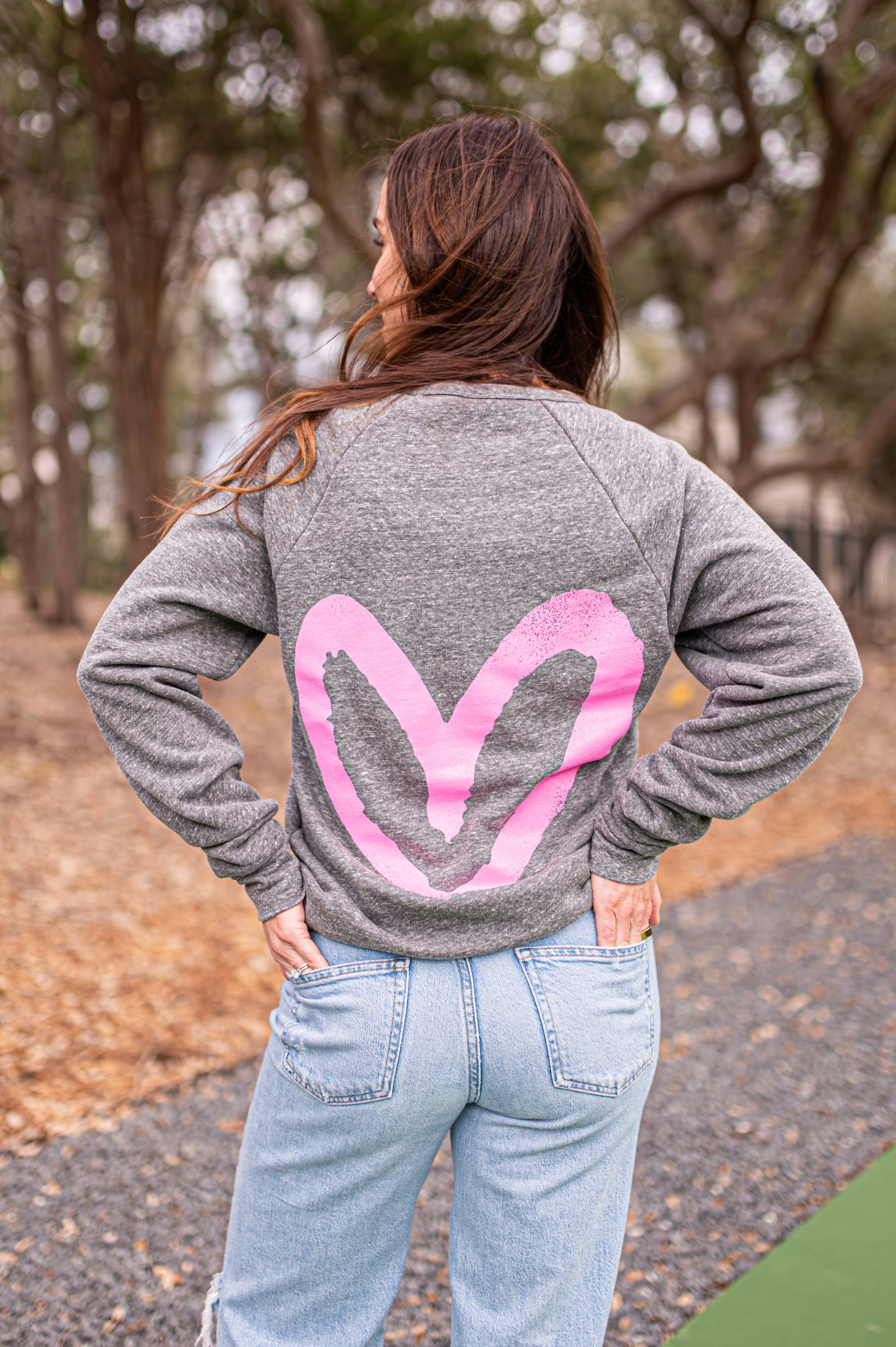 Graffiti Heart Crewneck Sweatshirt