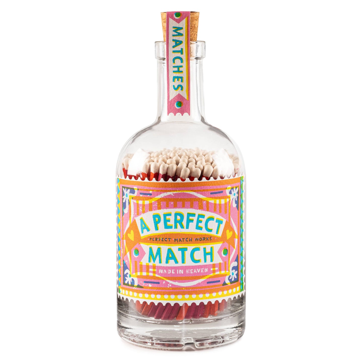 A Perfect Match Glass Bottle - Safety Matches