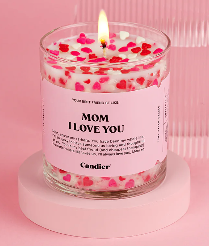 Mom I Love You Candle