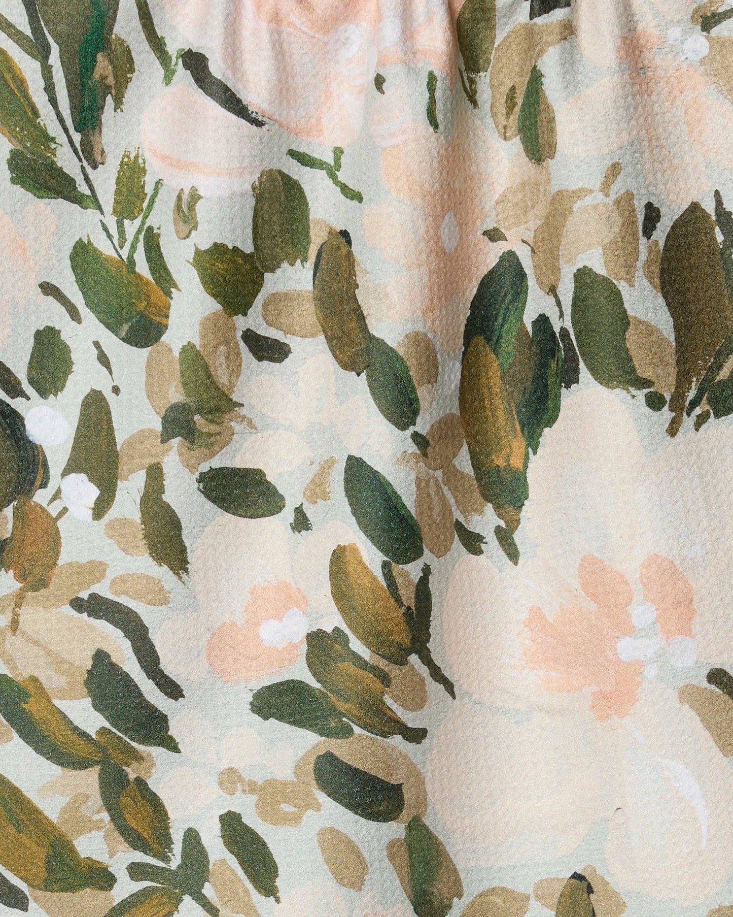 Geometry Painted Blossoms Luxe Tea Towel