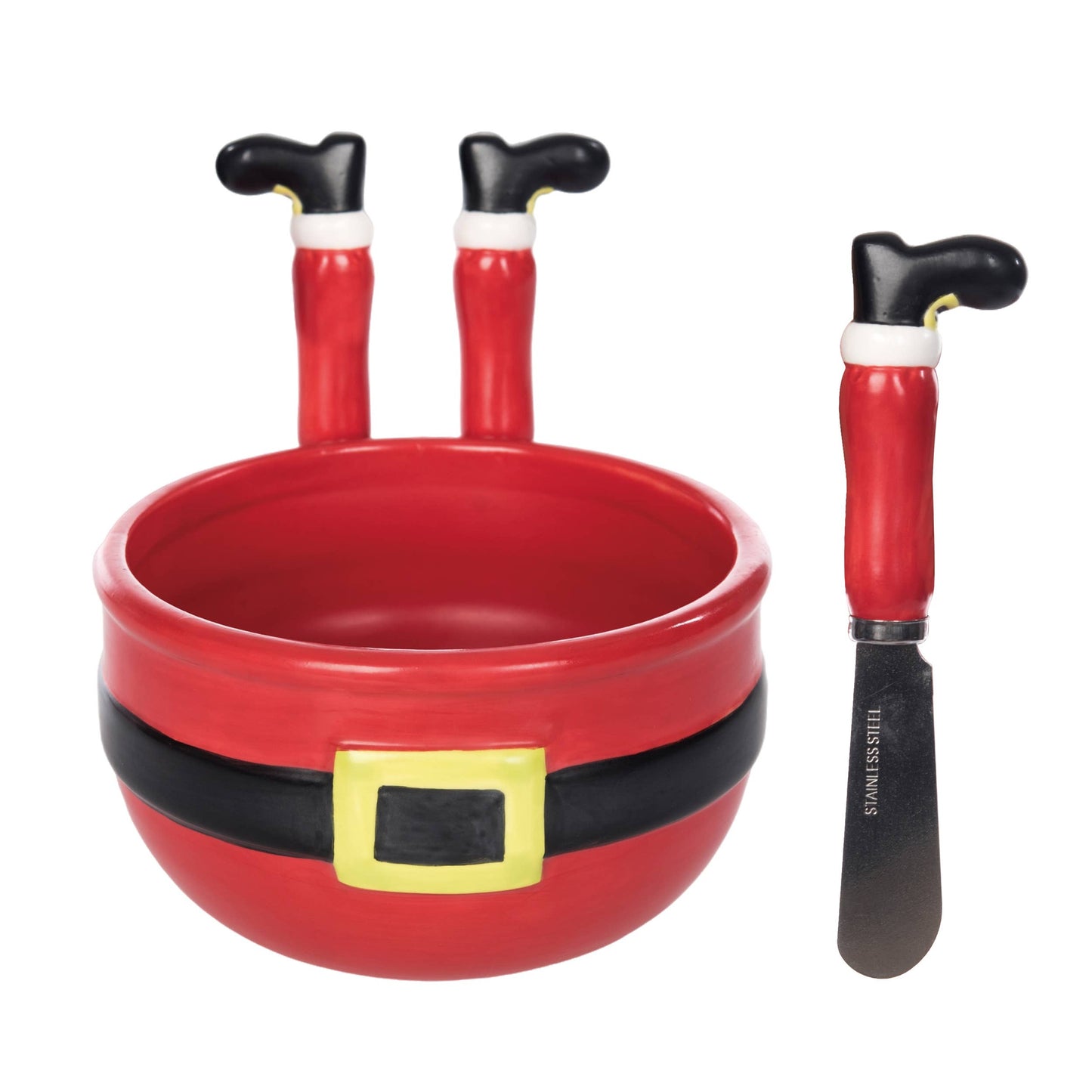 Santa Dip Bowl Set with Spreaders