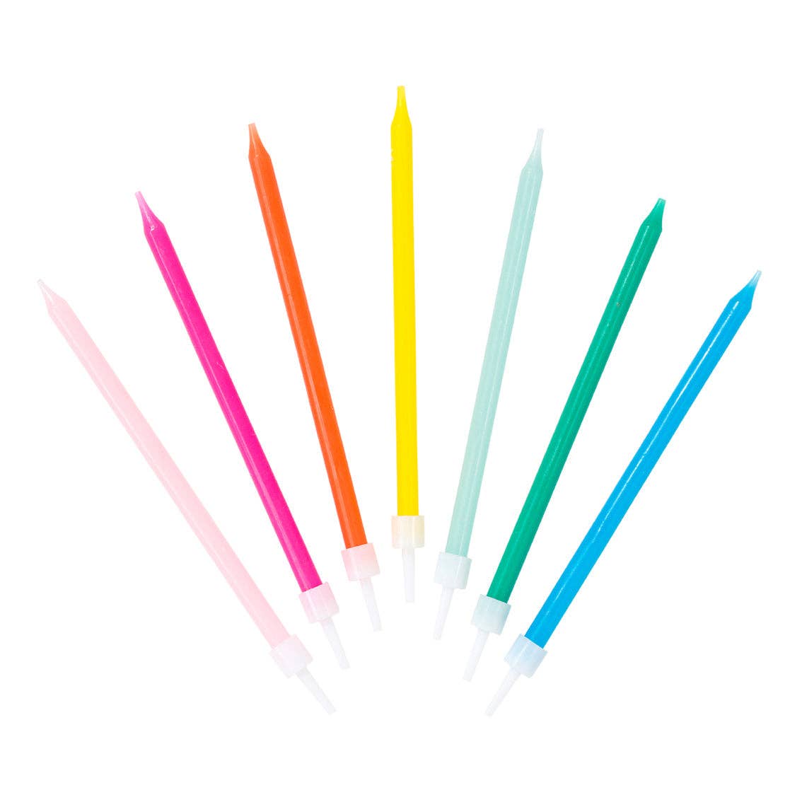 Rainbow Birthday Candles - 16 Pack