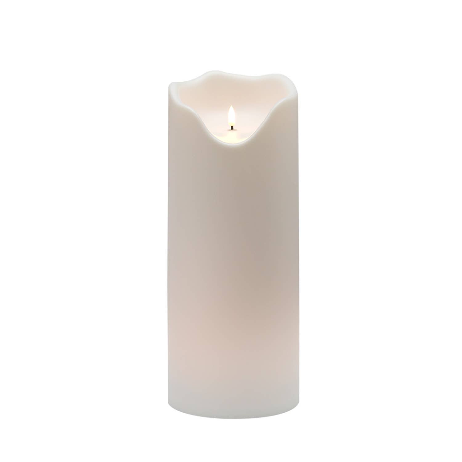 White Flameless Outdoor Candle