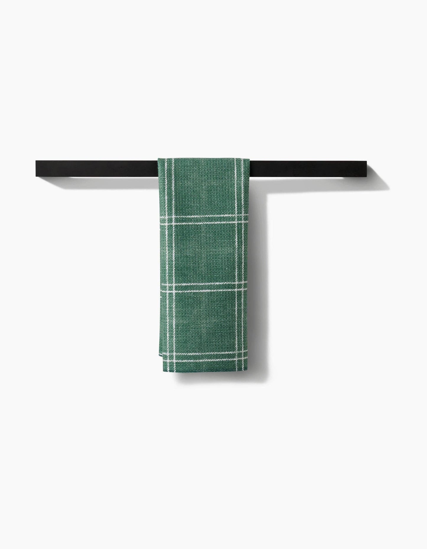 Geometry Pine Forest Plaid Tea Towel