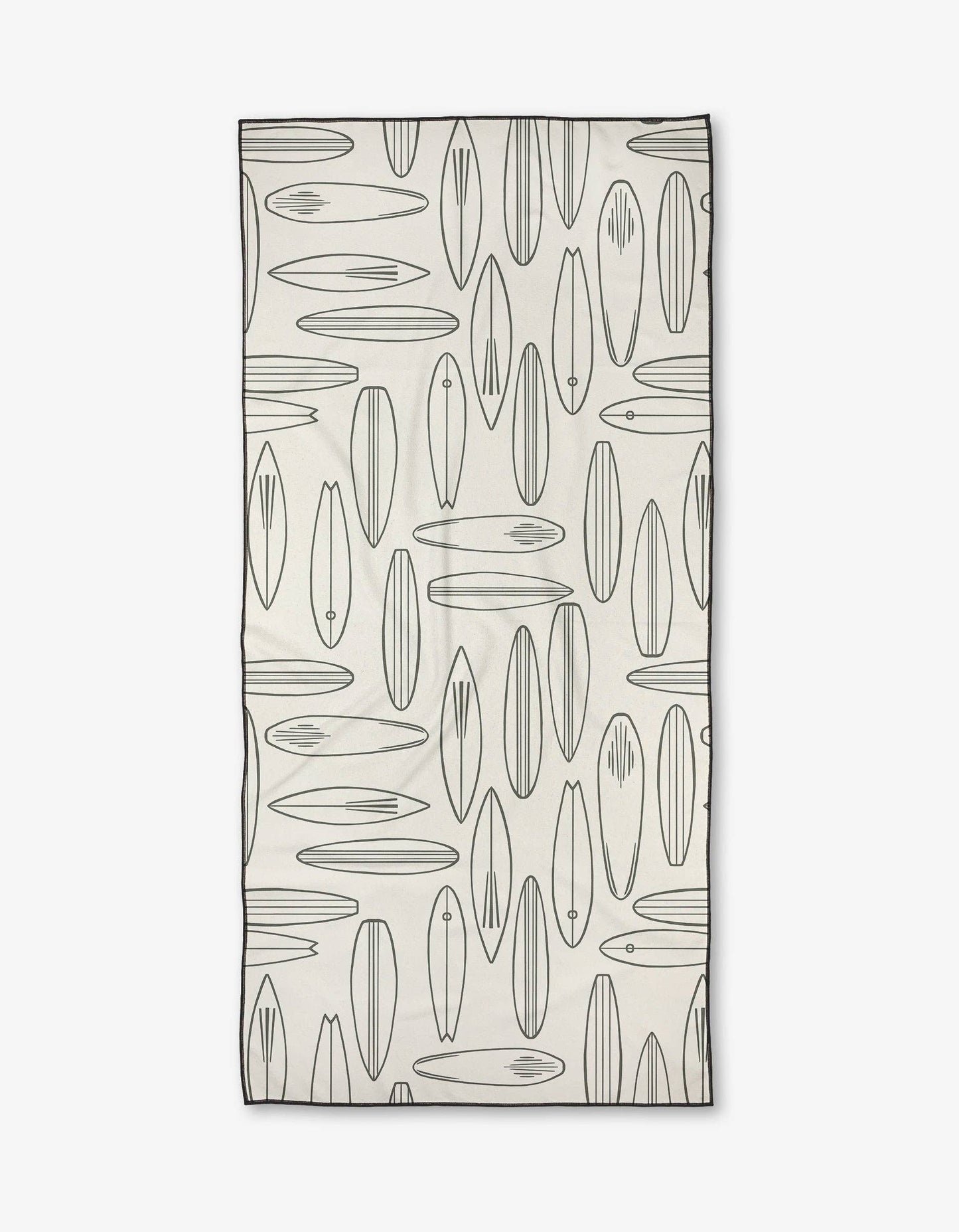 Geometry Cream Summer Surfing Beach Towel