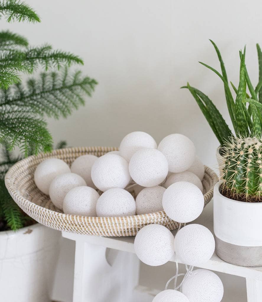 Cotton Ball String Lights