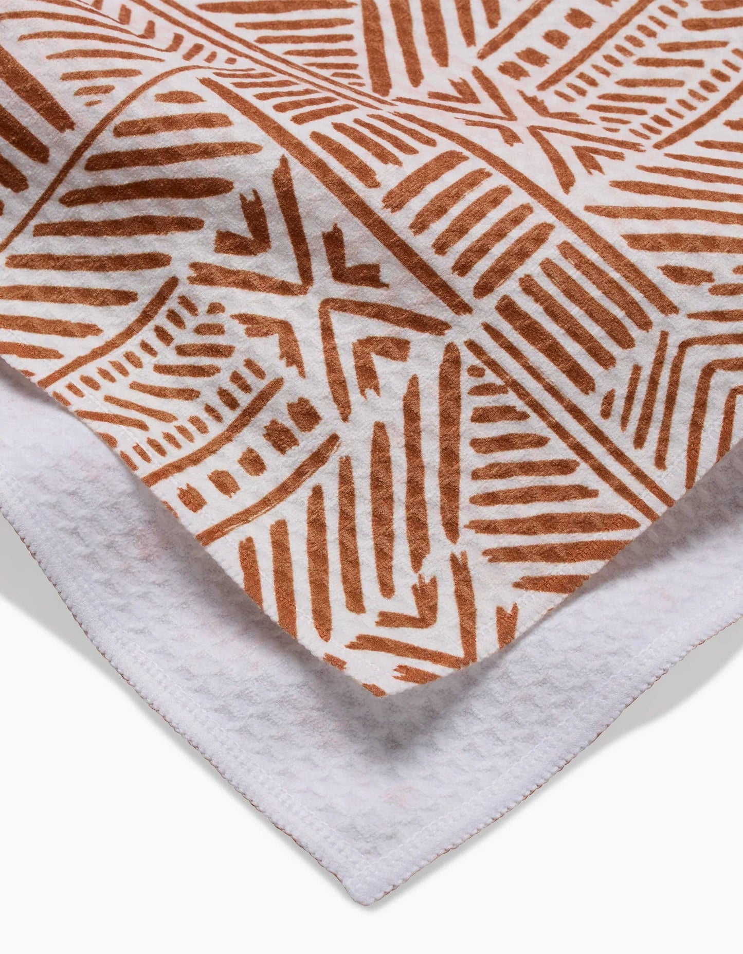Geometry Mud Cloth Natural Luxe Hand Towel