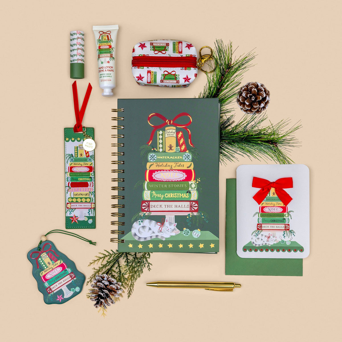 Studio Oh! - Bookish Christmas Lip Balm & Hand Lotion Set