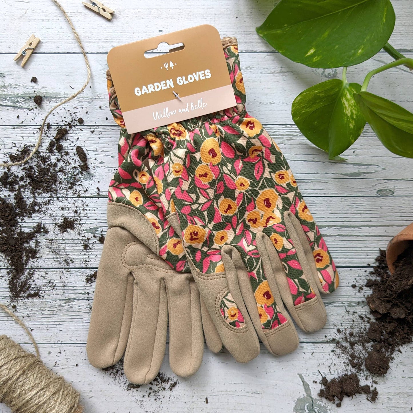 Floral Gardening Gloves