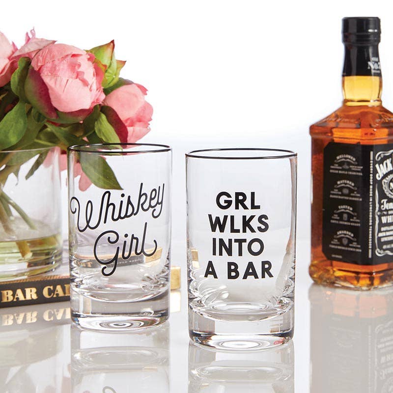 Whiskey Girl Rocks Glass
