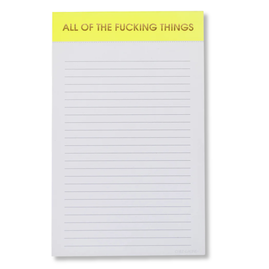All Of The F*cking Things  Notepad