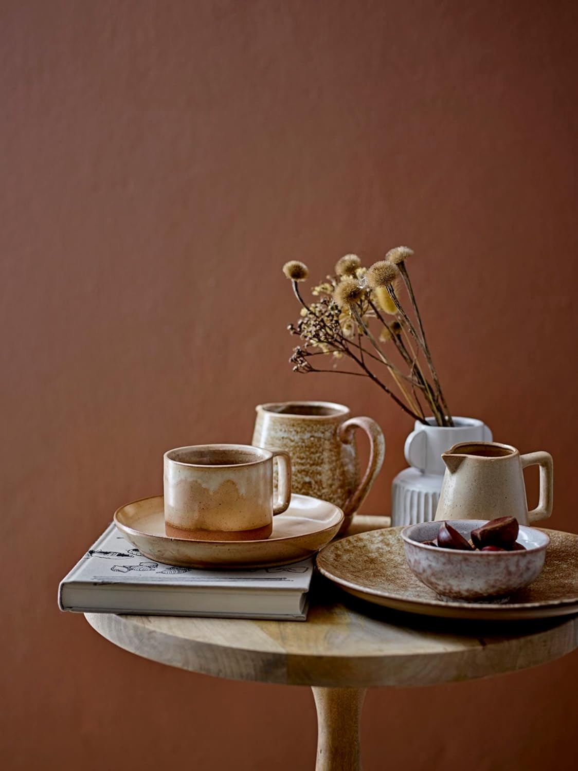 Pleated Stoneware Vase