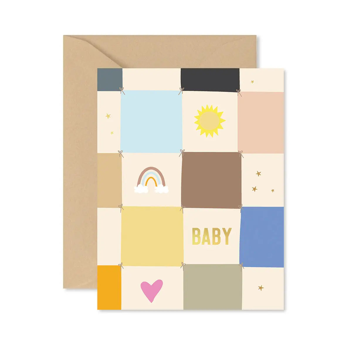 Checkerboard Baby Greeting Card