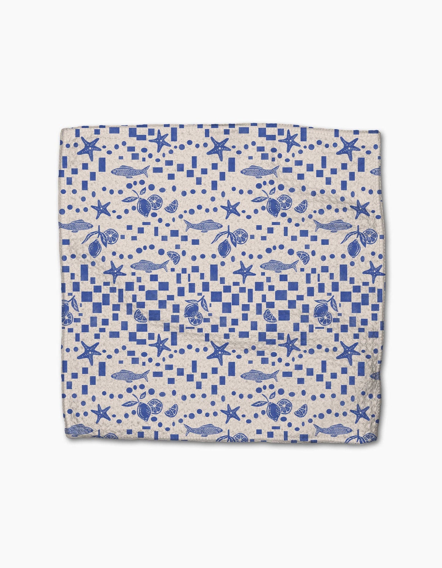 Geometry Santorini Tile Dishcloth Set