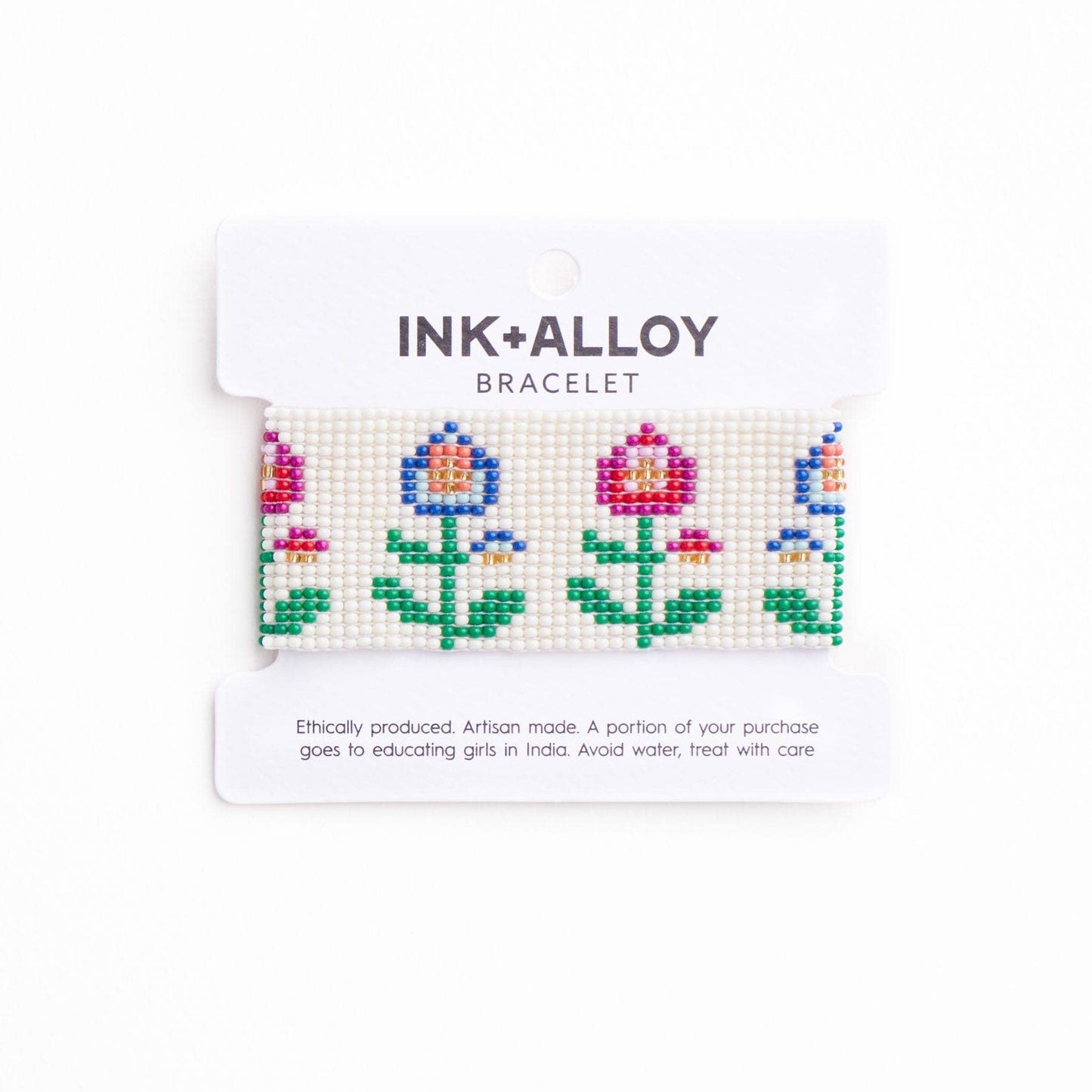 Kendall Floral Beaded Stretch Bracelet