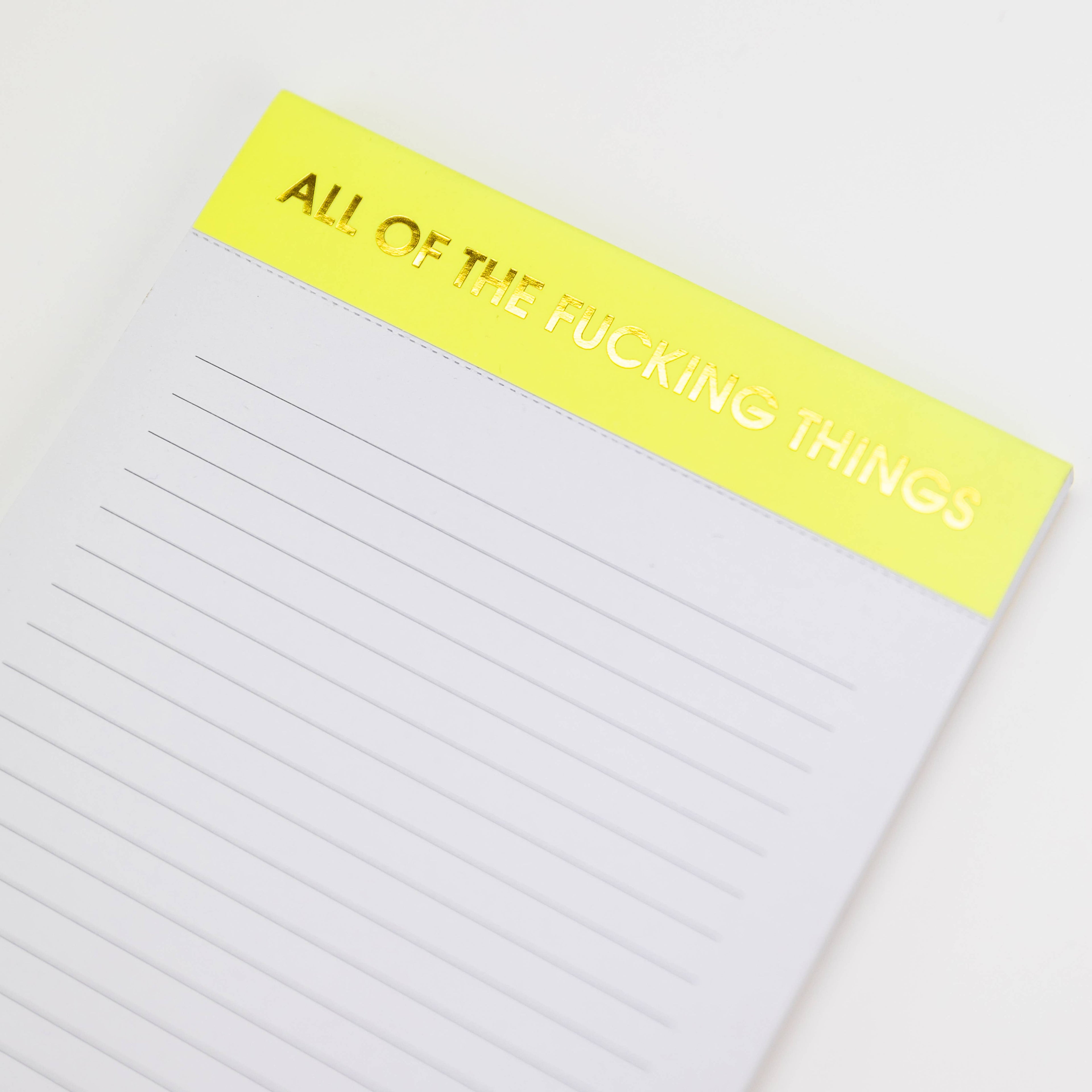 All Of The F*cking Things  Notepad