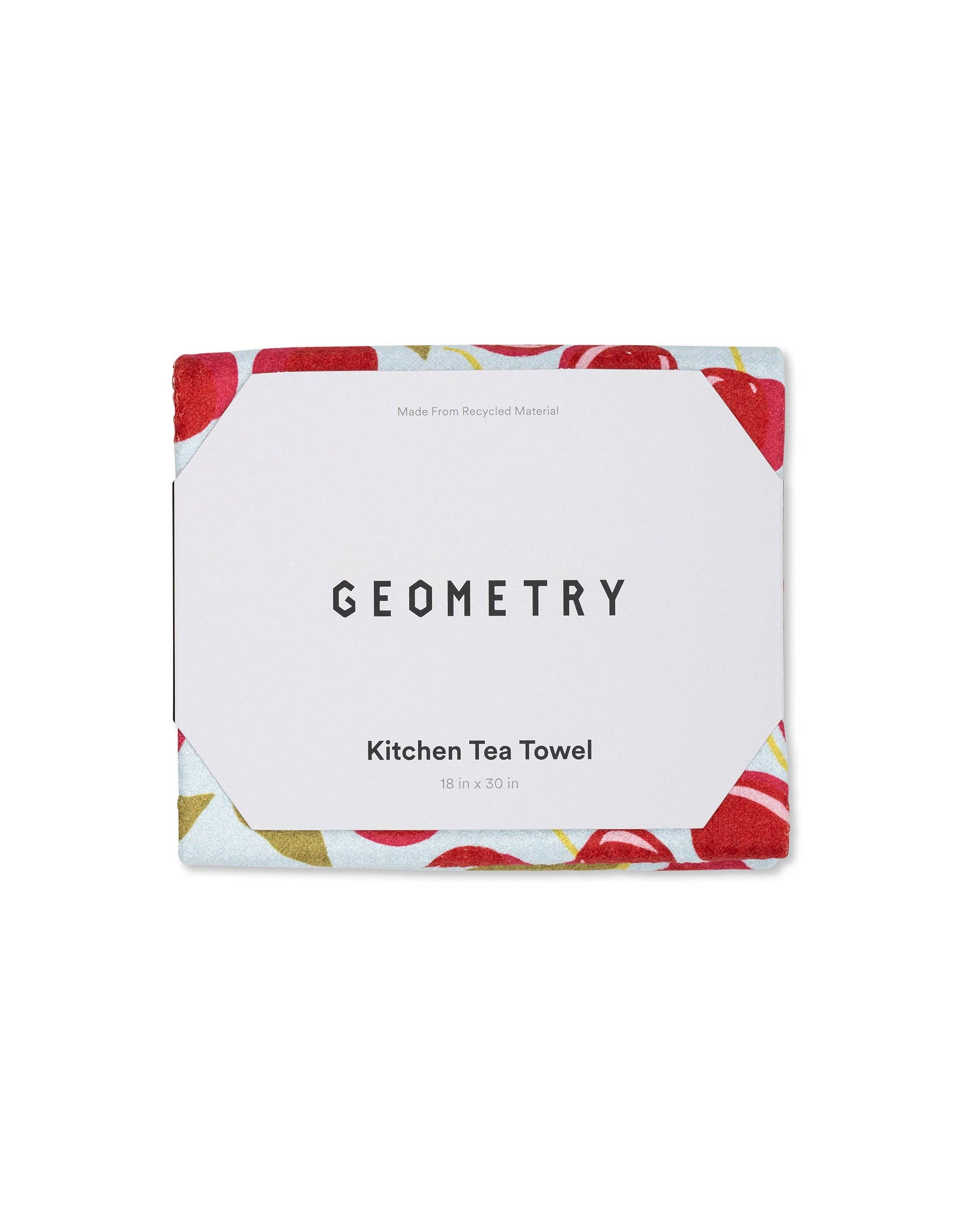 Geometry Sweet Cherry Kitchen Tea Towel