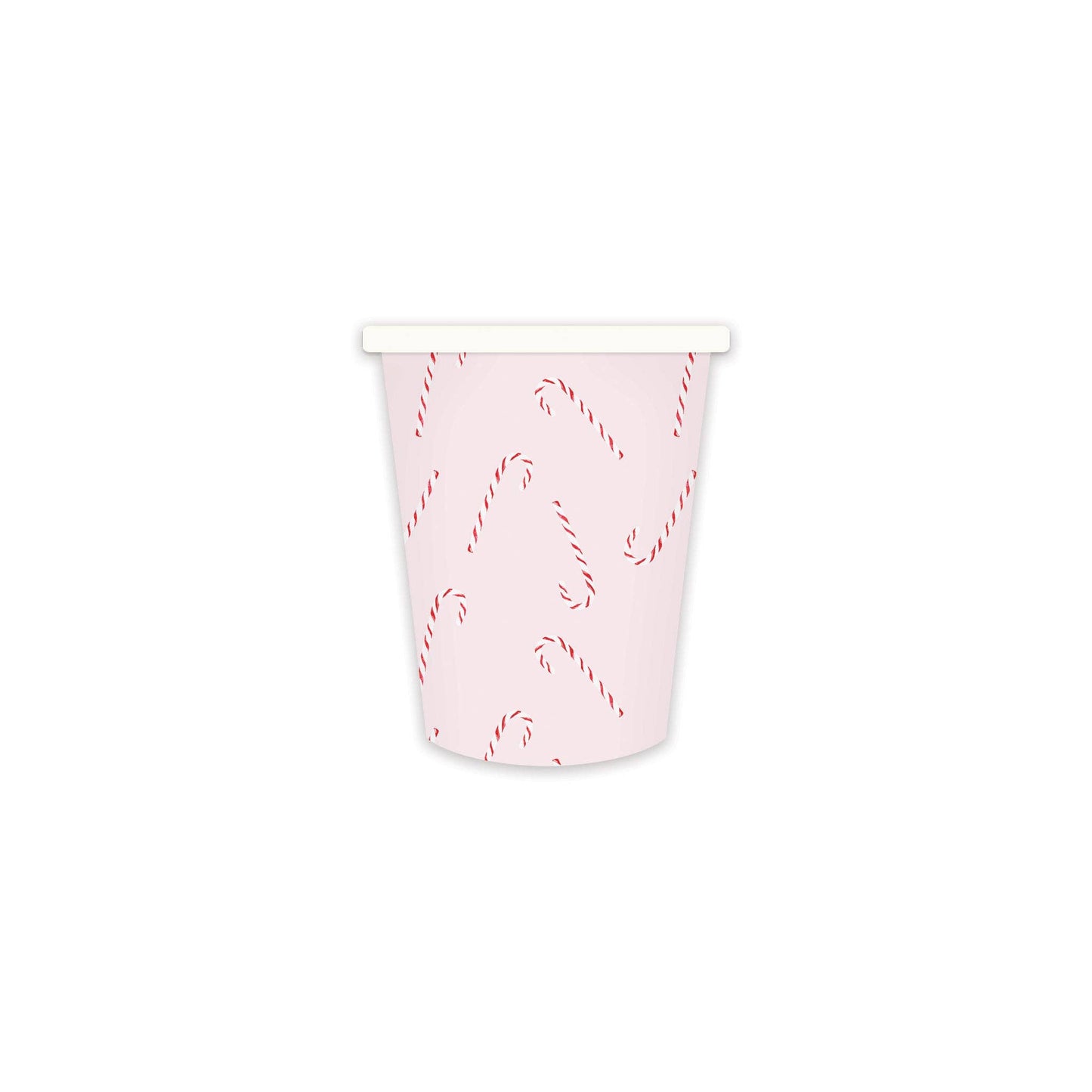 Pink Candy Cane Paper Cups