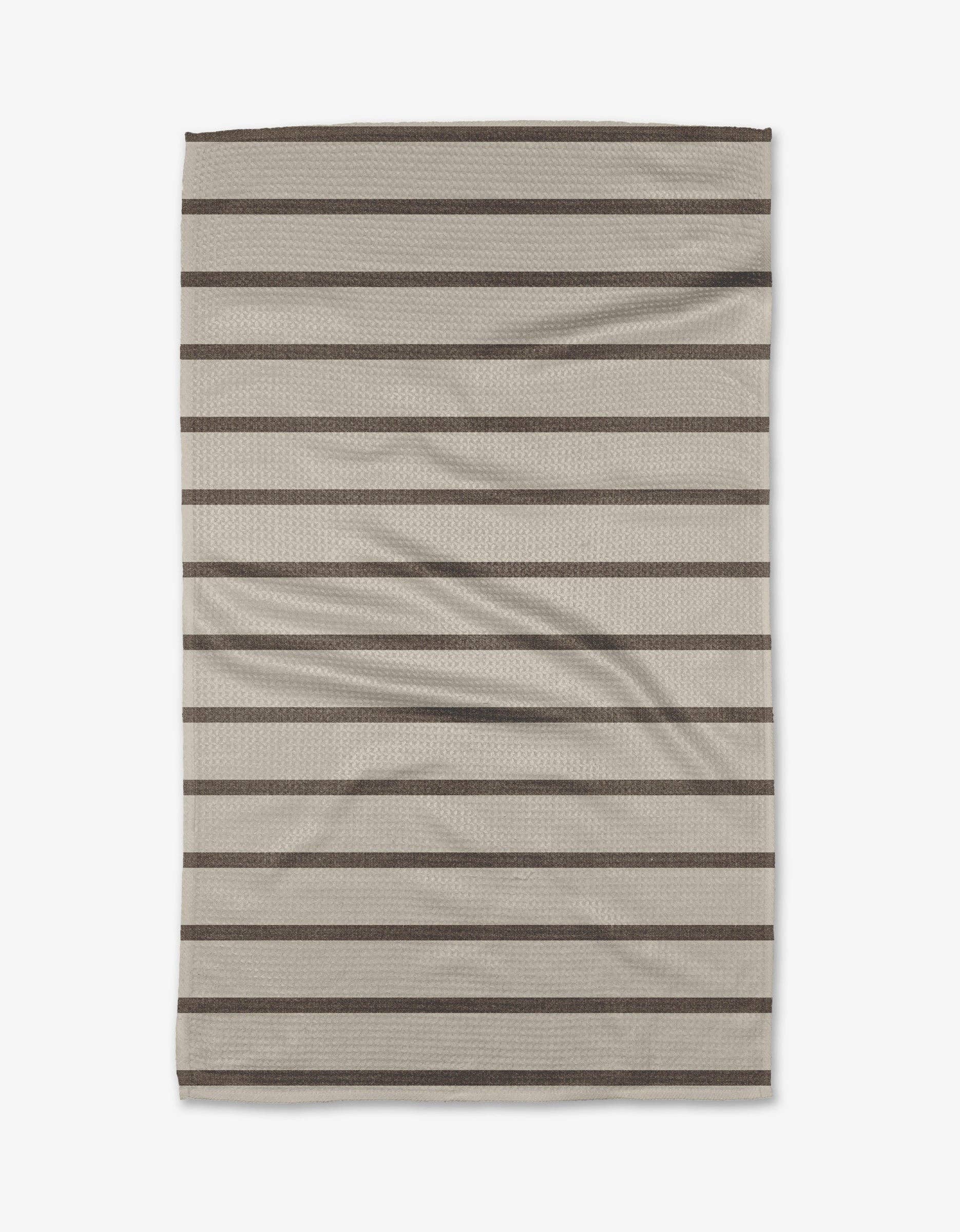 Geometry Salt Air Stripe Tea Towel