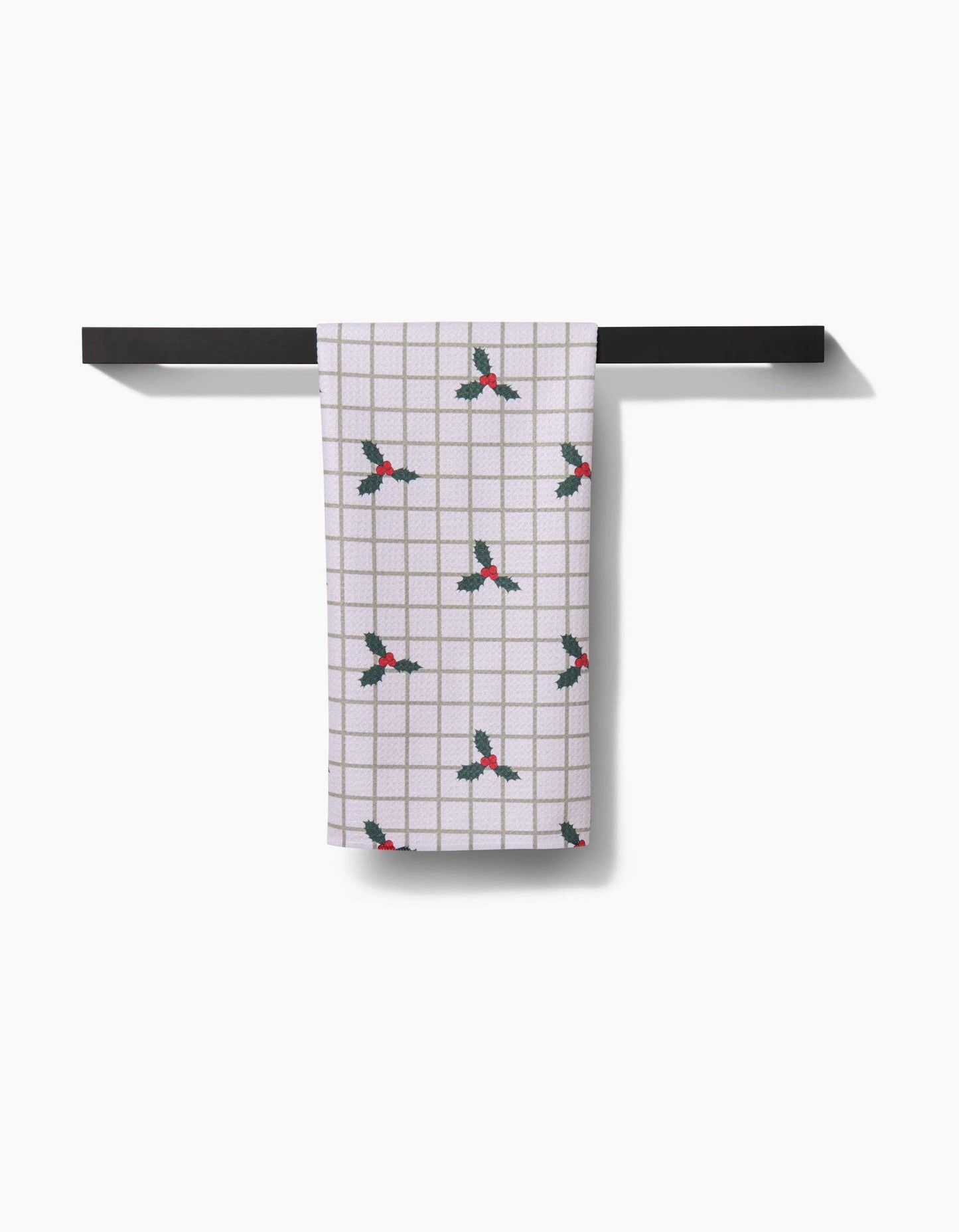 Geometry Merry And Plaid Tea Towel