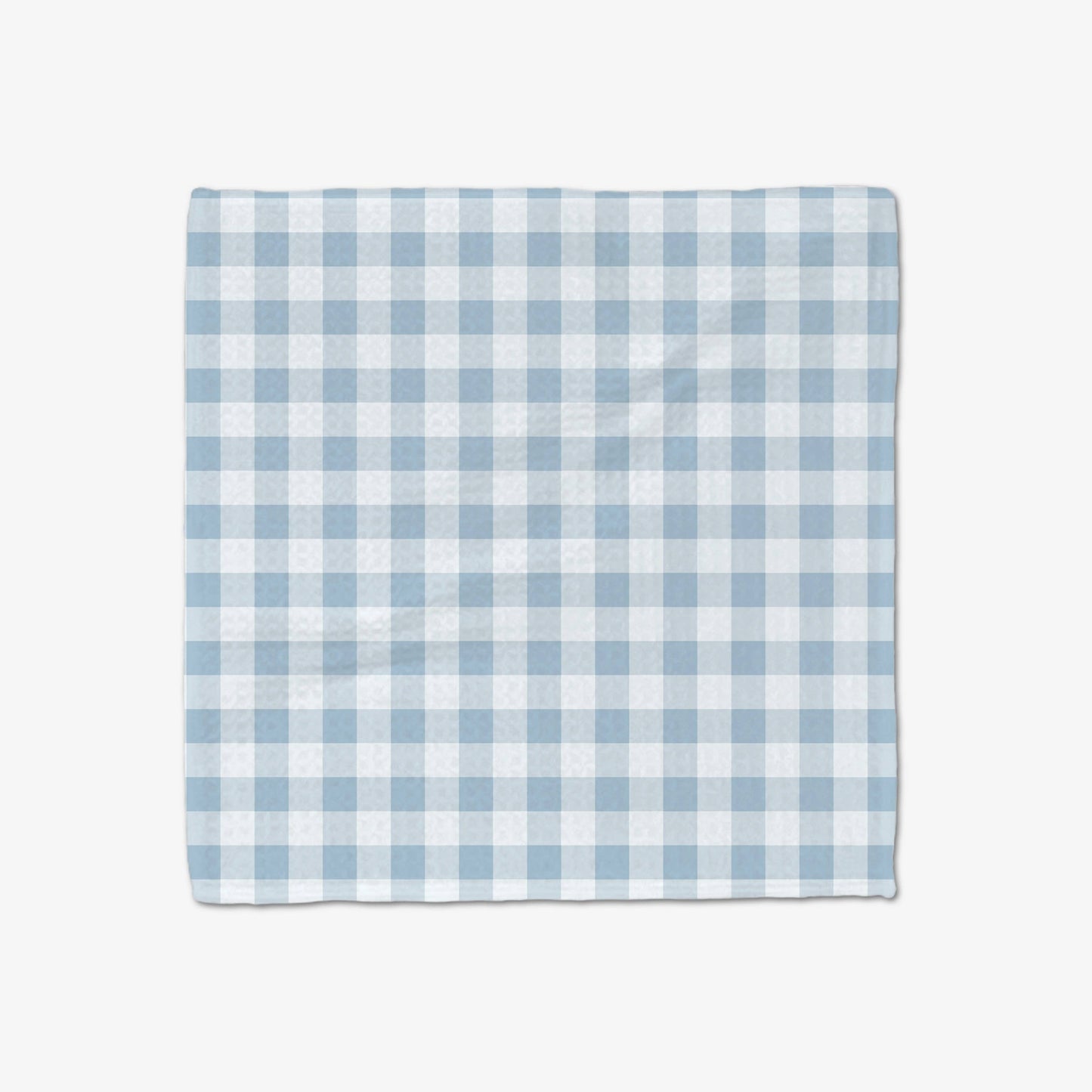 Geometry Blue Gingham Luxe Washcloth Set