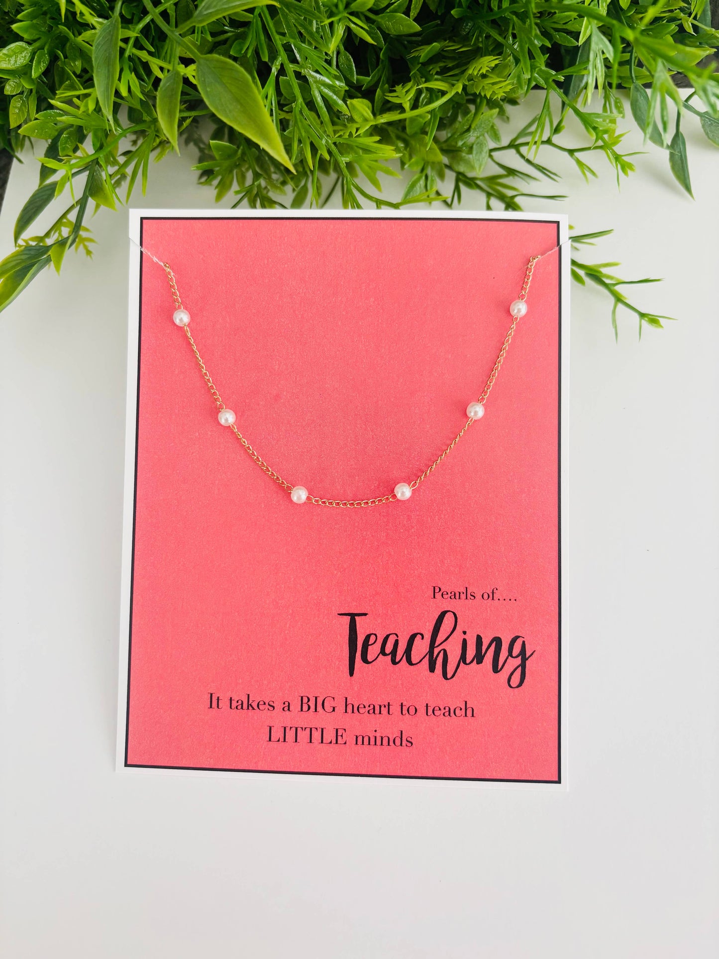 End of the Year Teacher Necklace