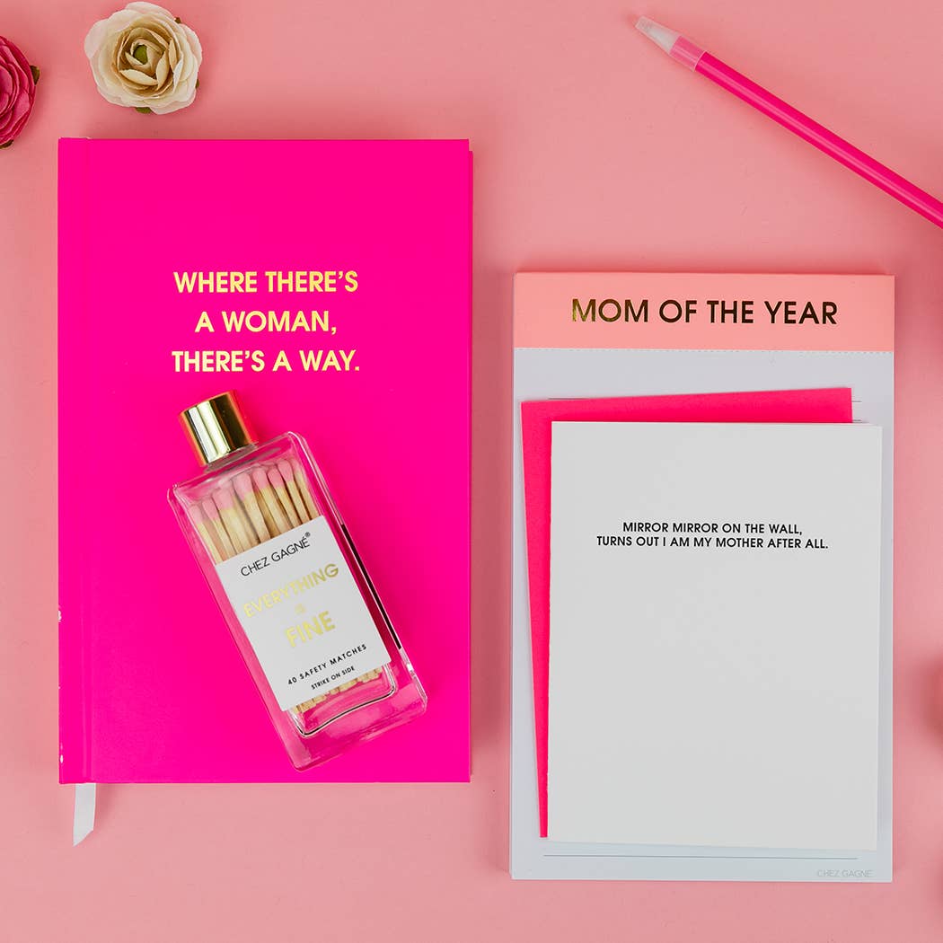 Mirror Mirror Letterpress Greeting Card