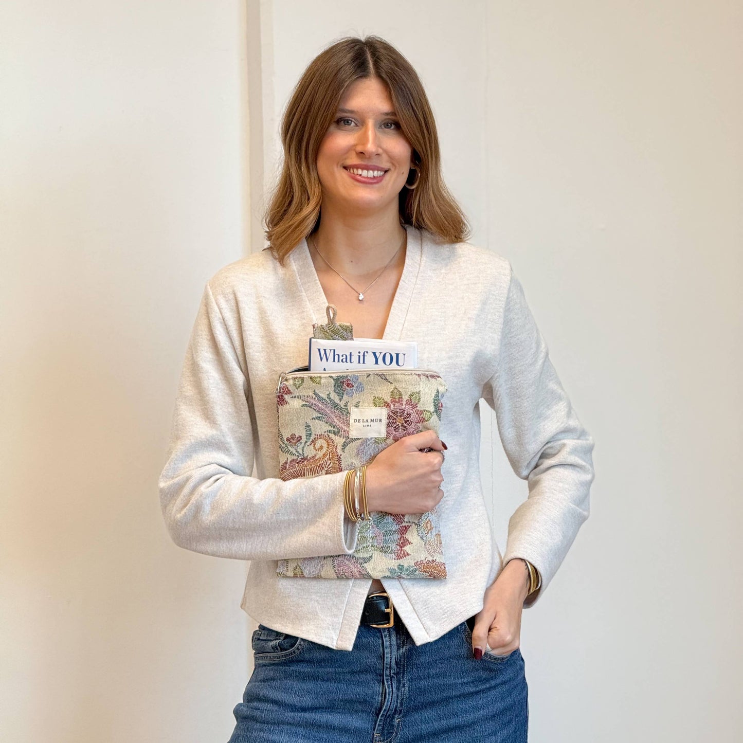 Jacquard Floral Book Cover