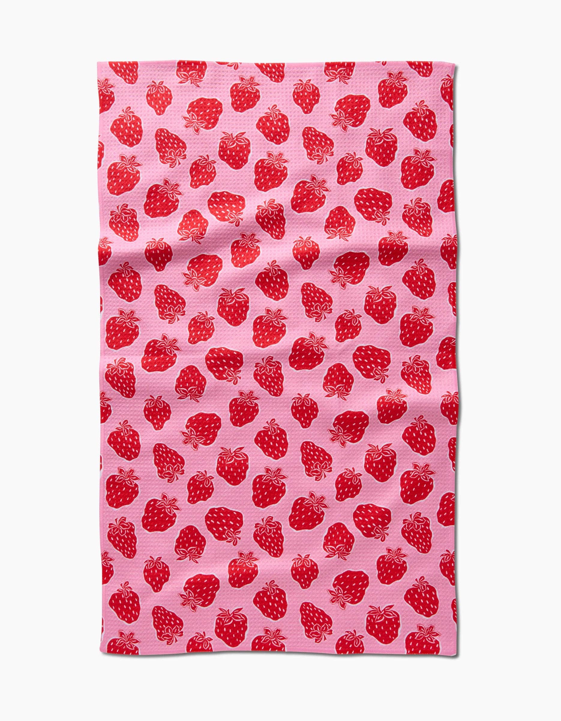 Geometry Strawberry Fields Tea Towel