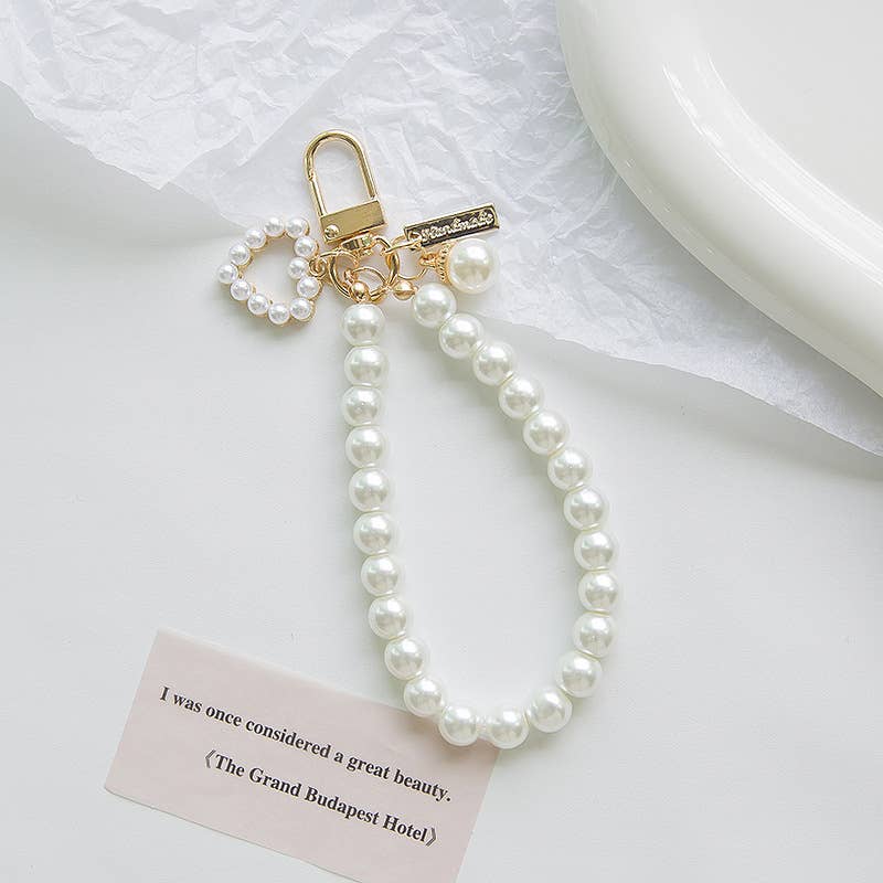 Pearl Pendant Keychain