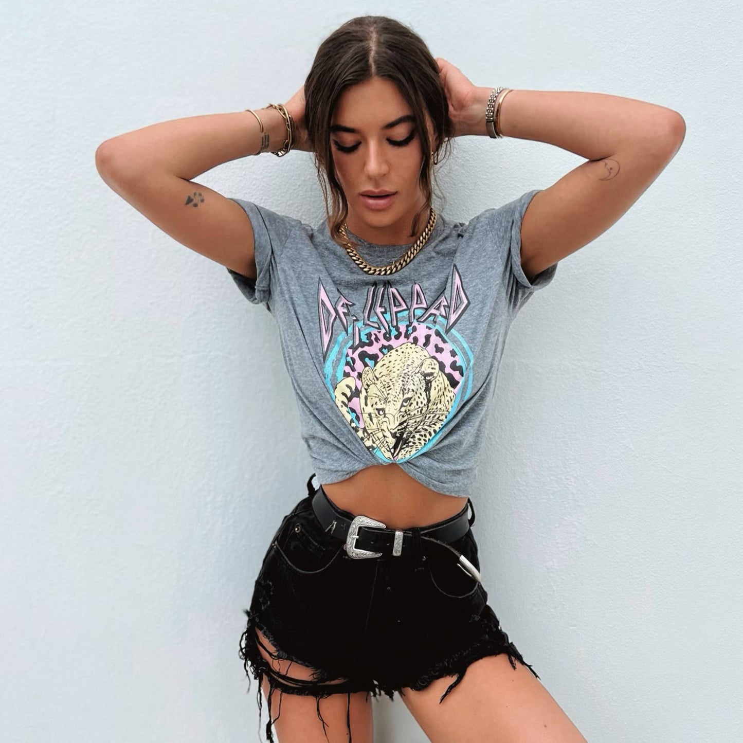 Def Leppard Pastel Vintage Tee