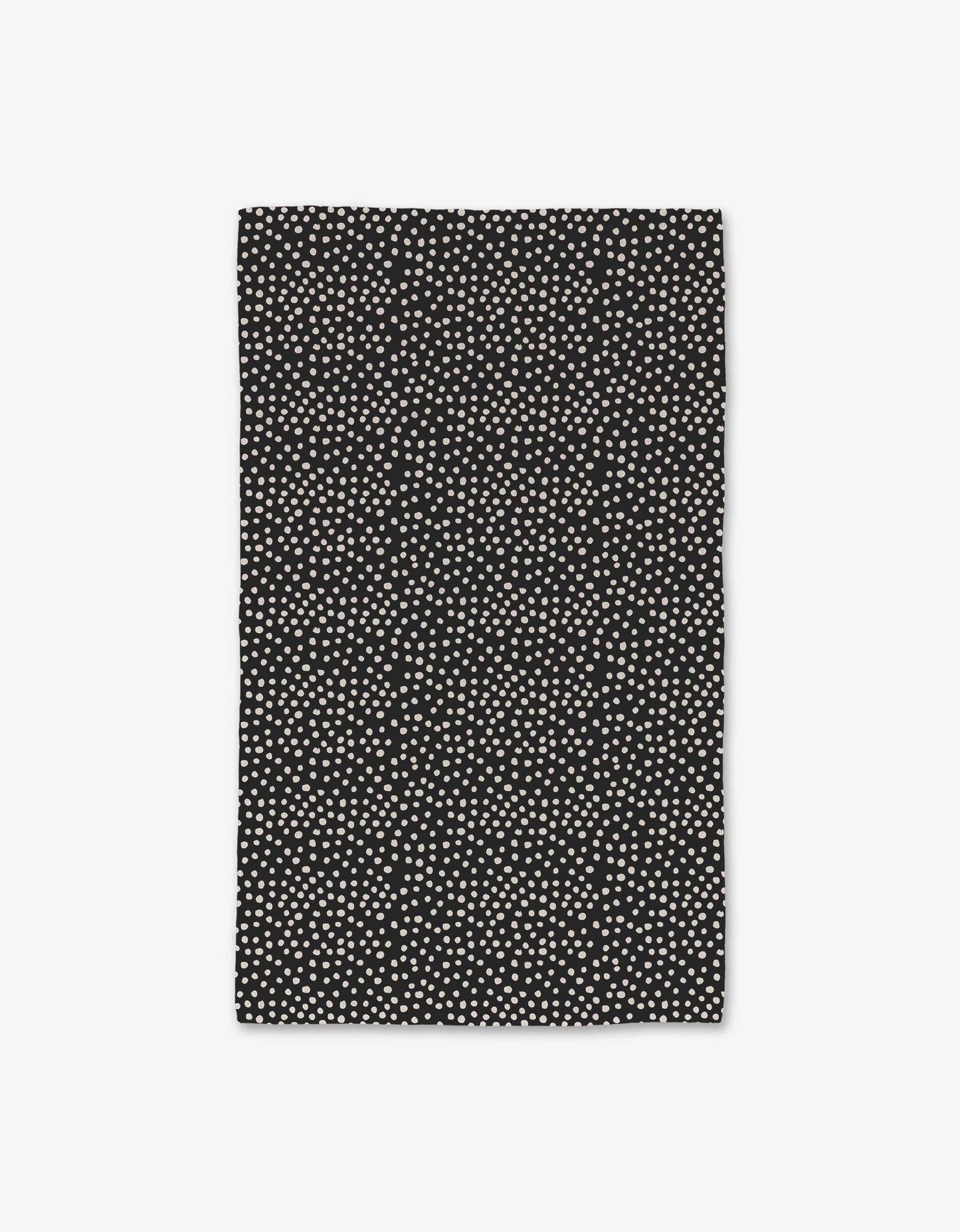 Geometry Dotty Black Luxe Hand Towel
