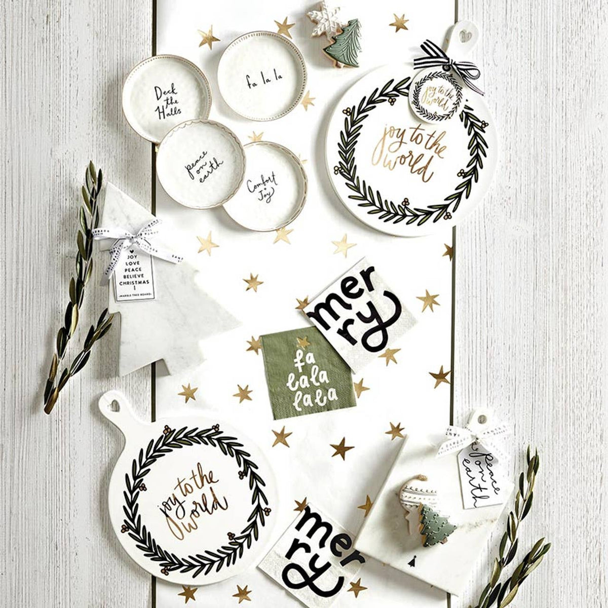 Marble Christmas Tree Board