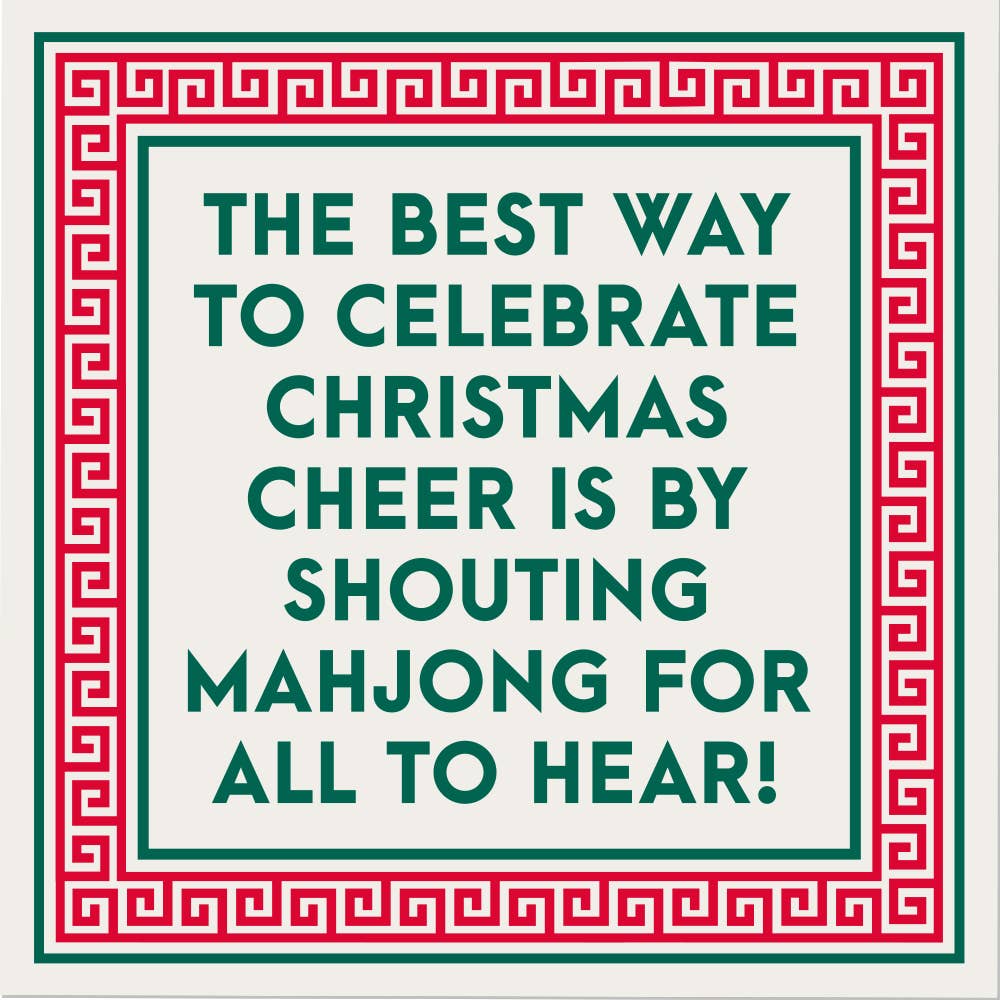 Mahjong Holiday Cocktail Napkins