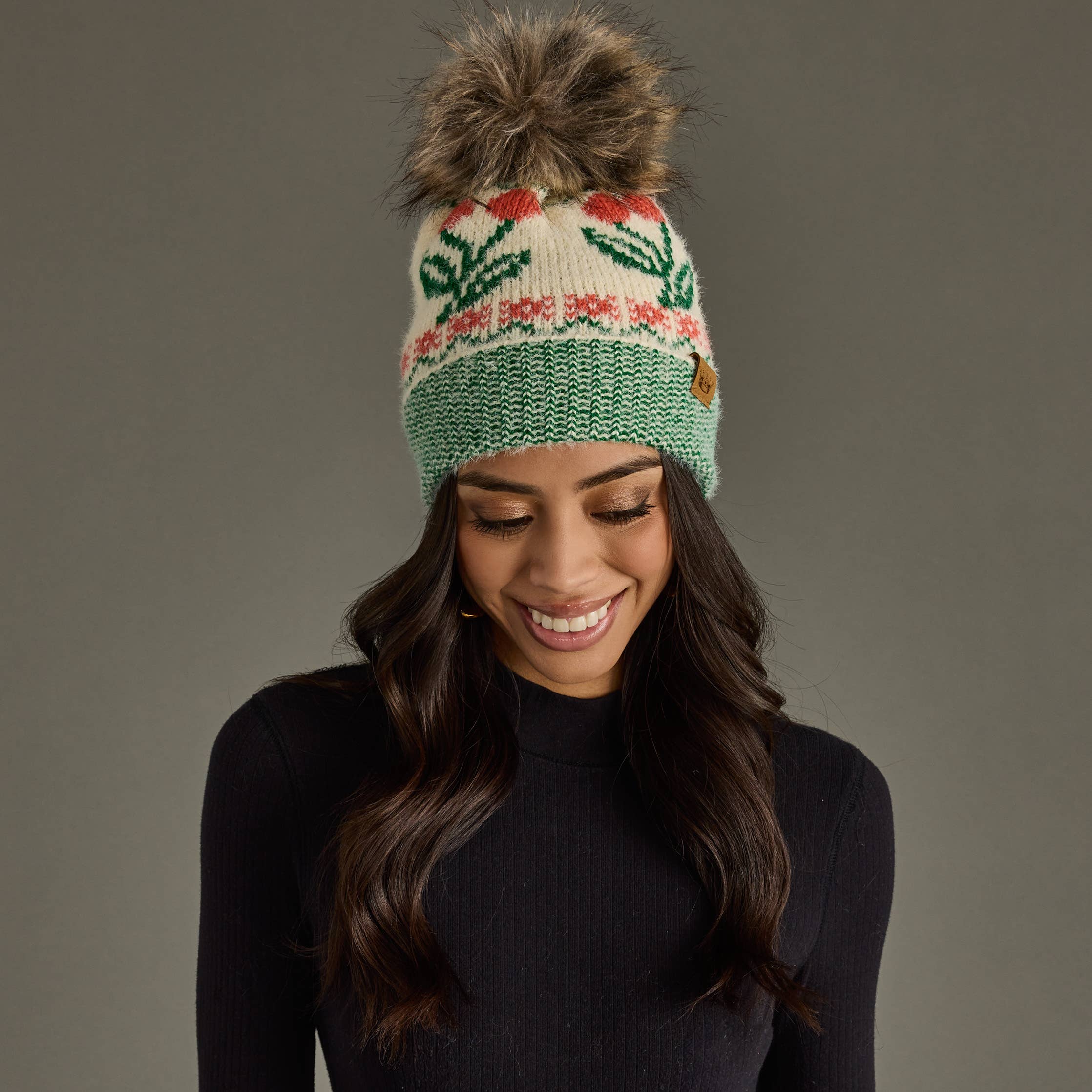 Cherry Pom Hat
